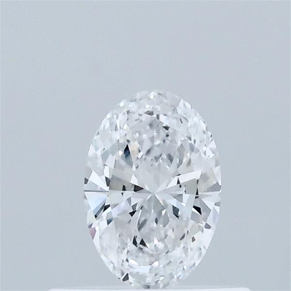Actual 0.35 carat D Oval lab-grown diamond