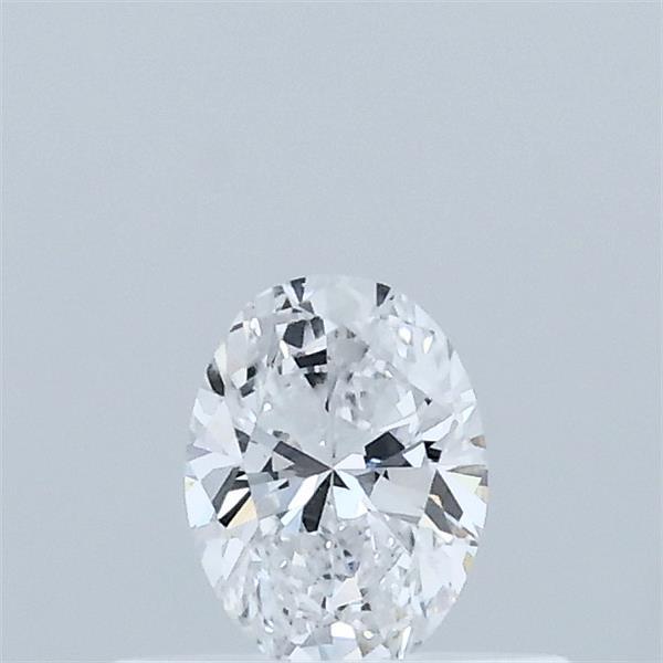 Actual 0.31 carat D Oval lab-grown diamond