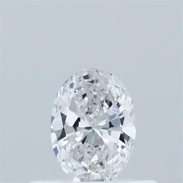 Actual 0.32 carat D Oval lab-grown diamond