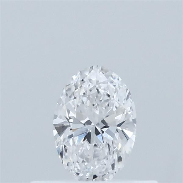 Actual 0.32 carat D Oval lab-grown diamond