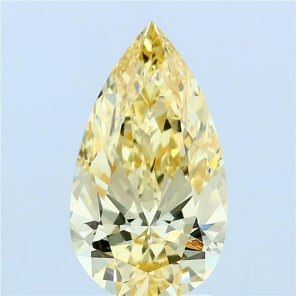 2.87 ct Pear lab grown diamond FANCY INTENSE YELLOW VVS1