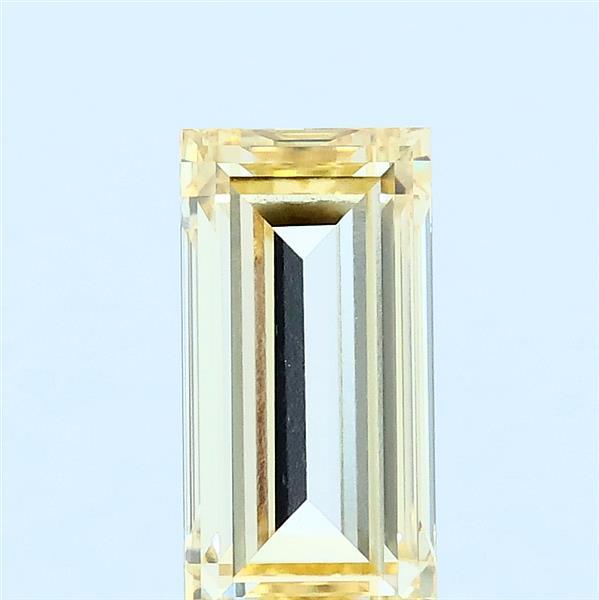 1.56 ct Baguette lab grown diamond FANCY LIGHT YELLOW VVS2