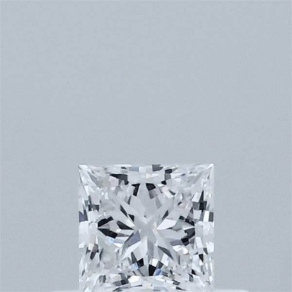 Actual 0.34 carat D Princess lab-grown diamond