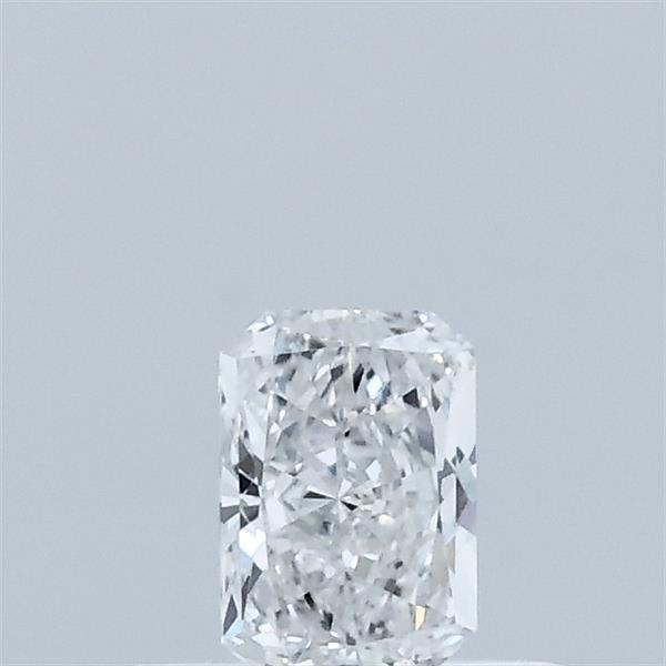 Actual 0.3 carat E Radiant lab-grown diamond