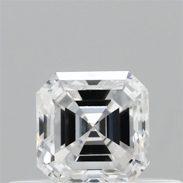 Actual 0.35 carat E Asscher lab-grown diamond