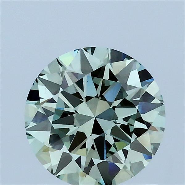 Actual 1 carat Intense Green Round lab-grown diamond