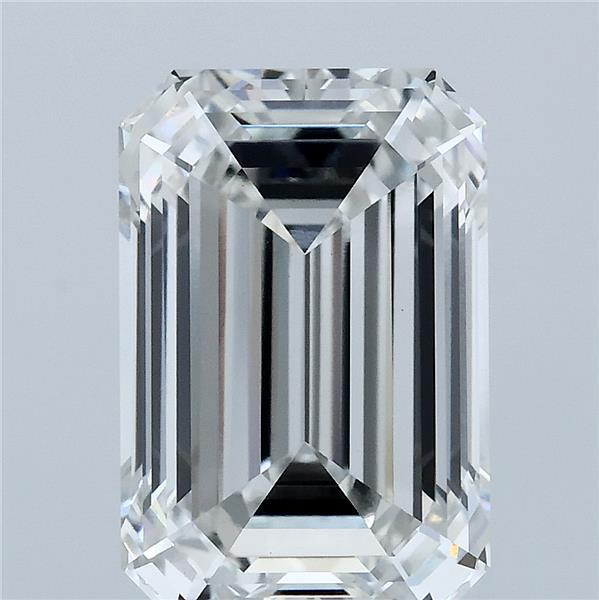 5.09 Carat Emerald Cut F VVS2 Diamond - view 1