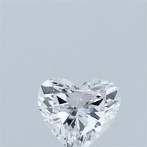 Actual 0.31 carat D Heart lab-grown diamond