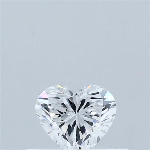 Actual 0.31 carat D Heart lab-grown diamond