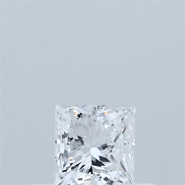 Actual 0.31 carat D Princess lab-grown diamond