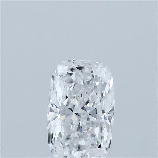Actual 0.37 carat D Cushion lab-grown diamond
