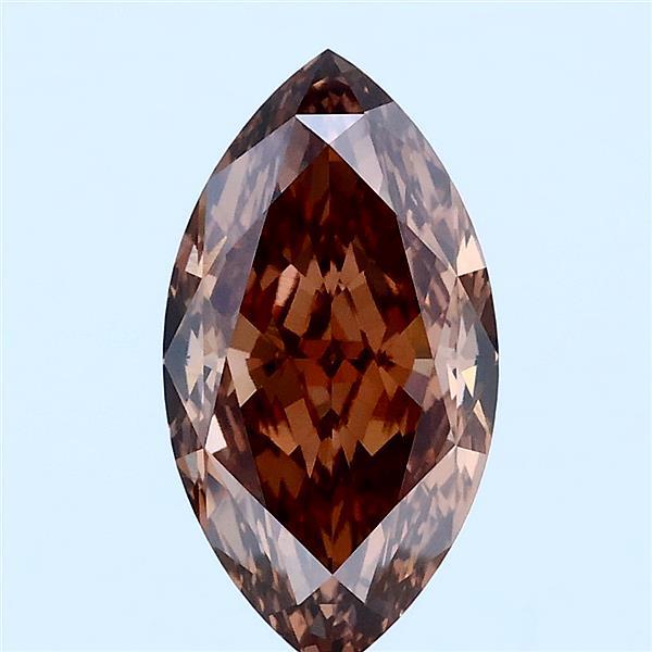 2.31 ct Marquise lab grown diamond FANCY BROWN VVS2