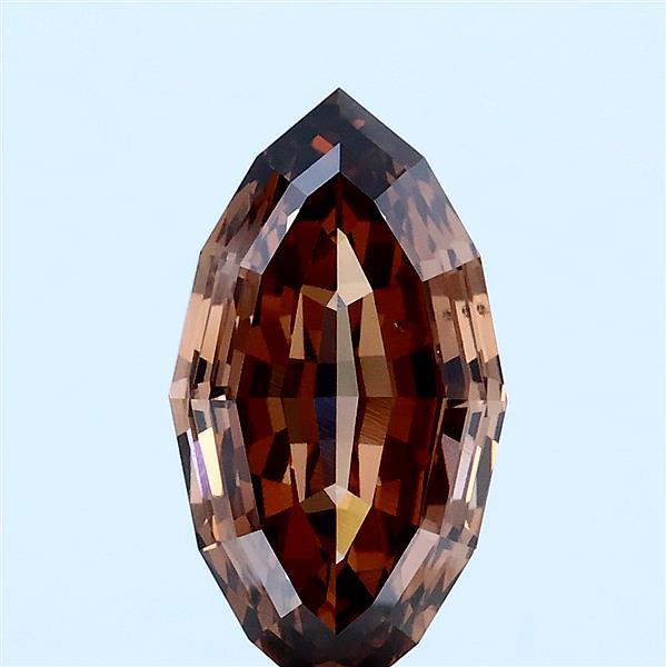 3.07 ct Octagonal lab grown diamond FANCY BROWN VS2