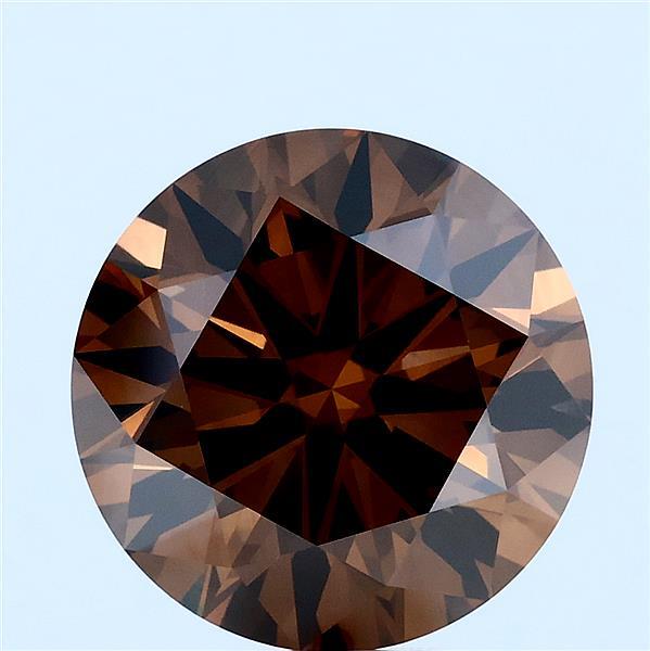 4.99 ct Round lab grown diamond FANCY BROWN VS1