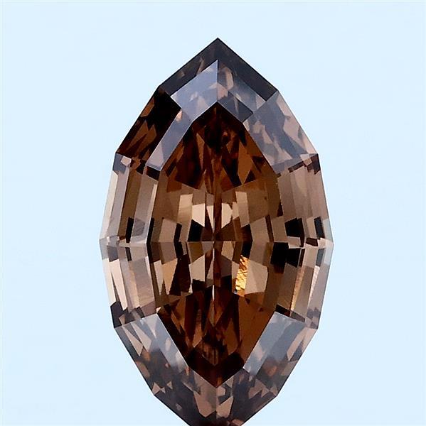 2.01 ct Octagonal lab grown diamond FANCY BROWN VVS2
