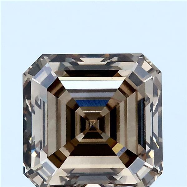 3.31 ct Asscher lab grown diamond FANCY BROWN VS1