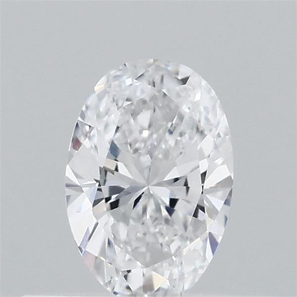 Actual 0.33 carat D Oval lab-grown diamond