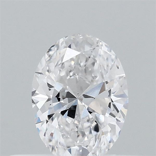 Actual 0.34 carat D Oval lab-grown diamond