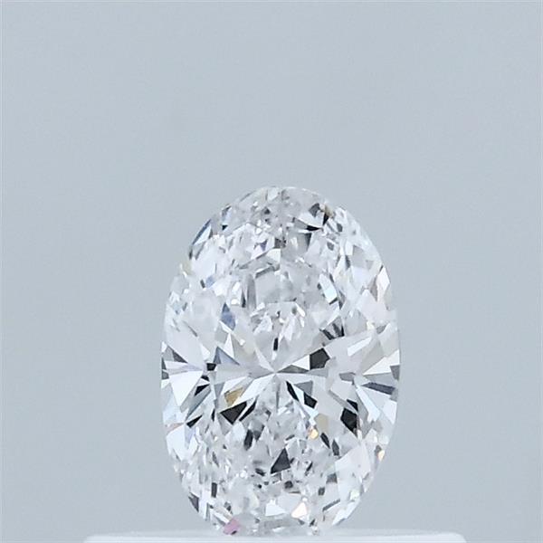 Actual 0.32 carat D Oval lab-grown diamond