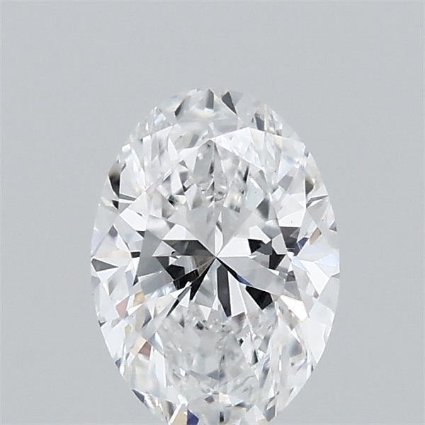 Actual 0.36 carat D Oval lab-grown diamond
