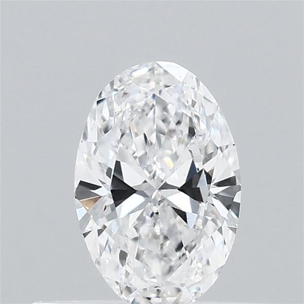 Actual 0.34 carat D Oval lab-grown diamond