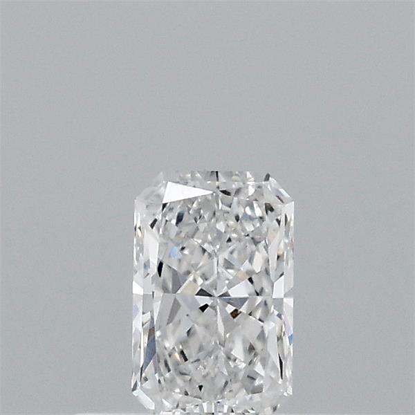 Actual 0.34 carat E Radiant lab-grown diamond
