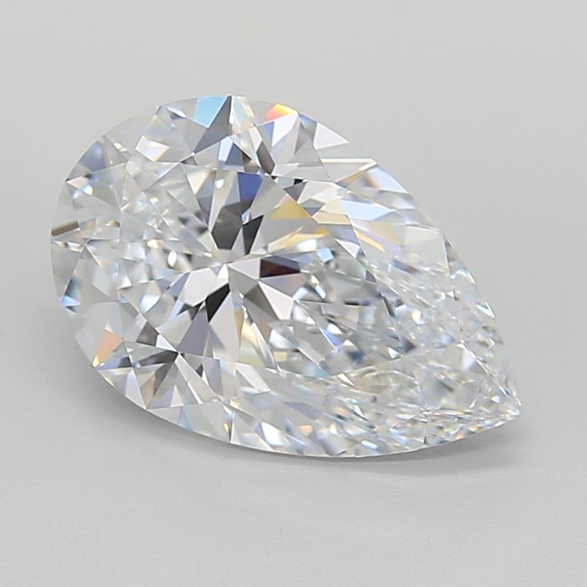 3.82 Carat Pear Cut Lab Diamond