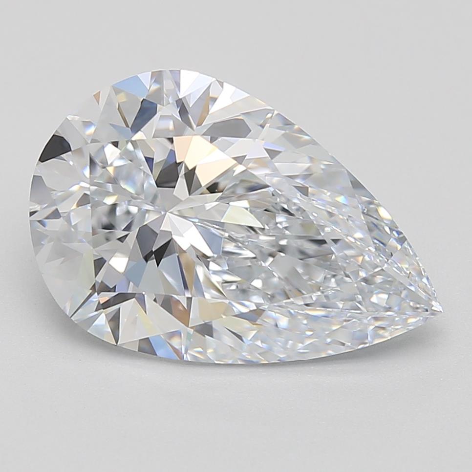 3.78 Carat Pear Cut Lab Diamond