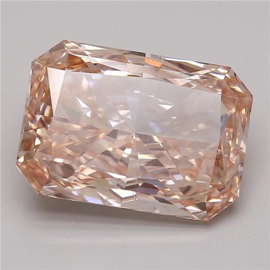 Radiant 6.04ct Fancy Intense Pink VS1