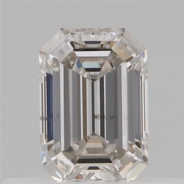 Actual 0.32 carat H Emerald lab-grown diamond