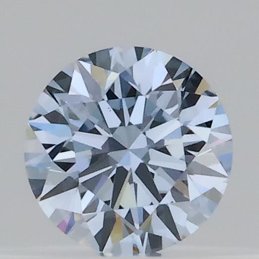 Actual 0.22 carat Fancy Light Blue Round lab-grown diamond