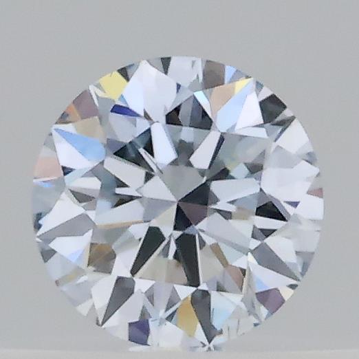 Actual 0.22 carat Light Blue Round lab-grown diamond