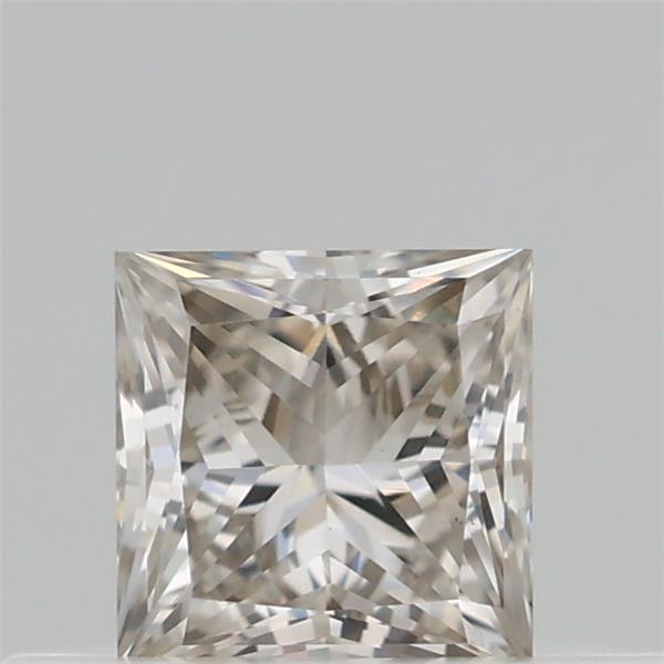 Actual 0.26 carat Fancy Vivid Blue Princess lab-grown diamond