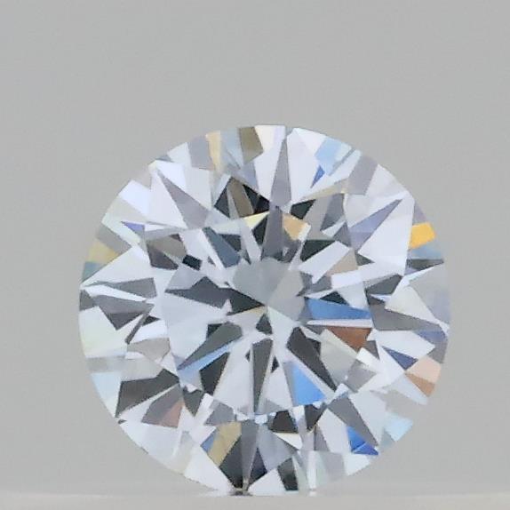 Actual 0.22 carat Fancy Light Blue Round lab-grown diamond