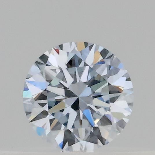 Actual 0.18 carat J Round lab-grown diamond