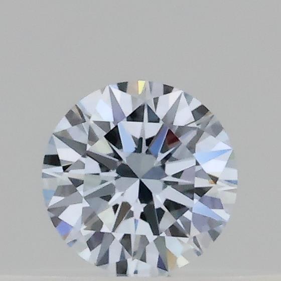 Actual 0.18 carat Fancy Light Blue Round lab-grown diamond