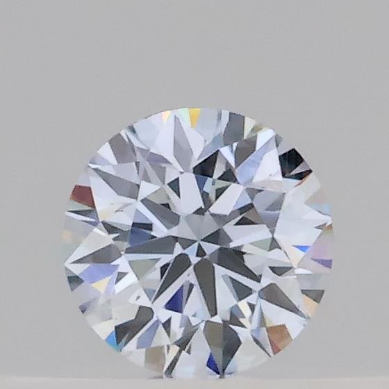 Actual 0.19 carat Fancy Light Blue Round lab-grown diamond