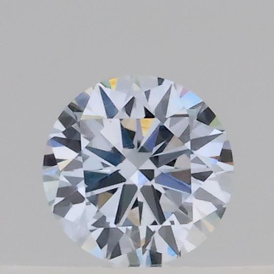 Actual 0.19 carat Fancy Light Blue Round lab-grown diamond