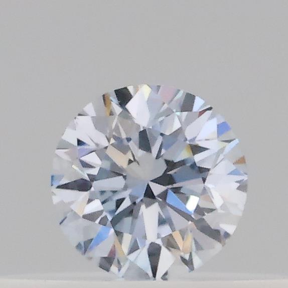 Actual 0.19 carat Fancy Light Blue Round lab-grown diamond