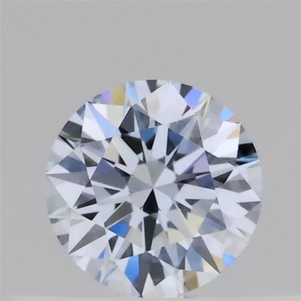 Actual 0.28 carat Fancy Light Blue Round lab-grown diamond