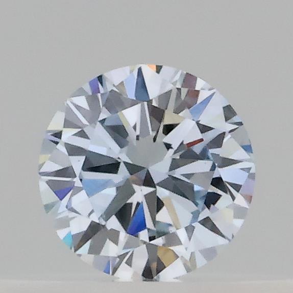 Actual 0.23 carat Fancy Light Blue Round lab-grown diamond
