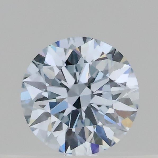 Actual 0.29 carat Fancy Light Blue Round lab-grown diamond