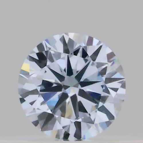 Actual 0.16 carat Fancy Light Blue Round lab-grown diamond