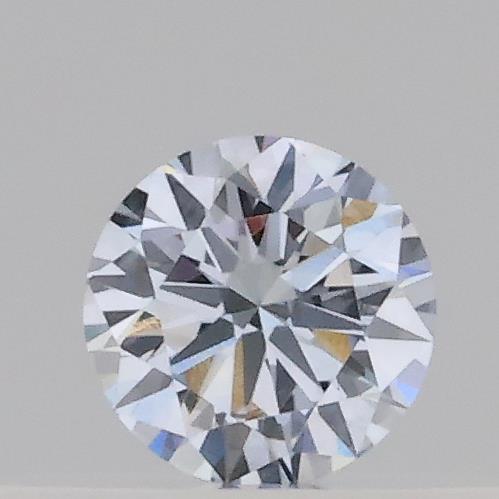 Actual 0.13 carat Fancy Light Blue Round lab-grown diamond