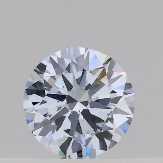 Actual 0.14 carat Fancy Light Blue Round lab-grown diamond