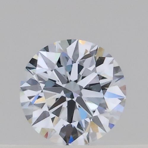 Actual 0.14 carat Fancy Light Blue Round lab-grown diamond