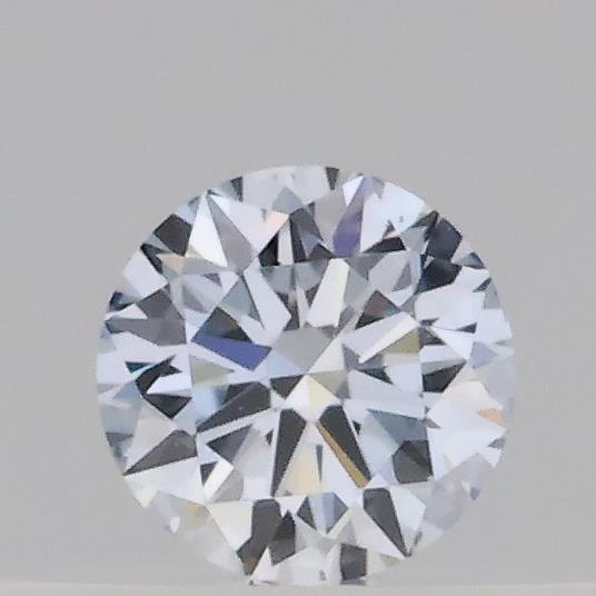 Actual 0.17 carat Fancy Light Blue Round lab-grown diamond
