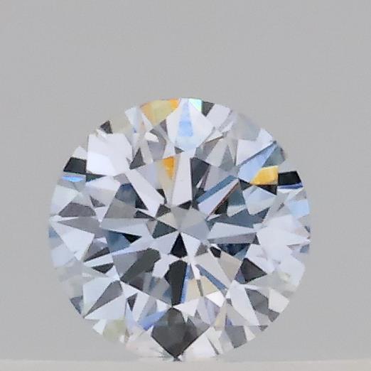 Actual 0.16 carat Fancy Light Blue Round lab-grown diamond