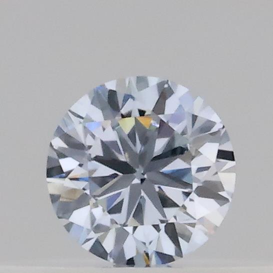 Actual 0.17 carat Fancy Light Blue Round lab-grown diamond
