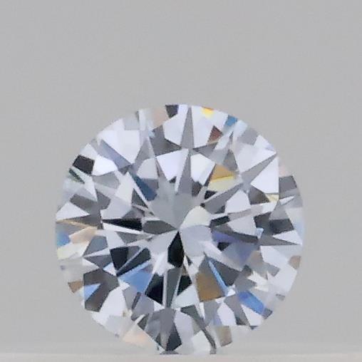 Actual 0.12 carat Fancy Light Blue Round lab-grown diamond